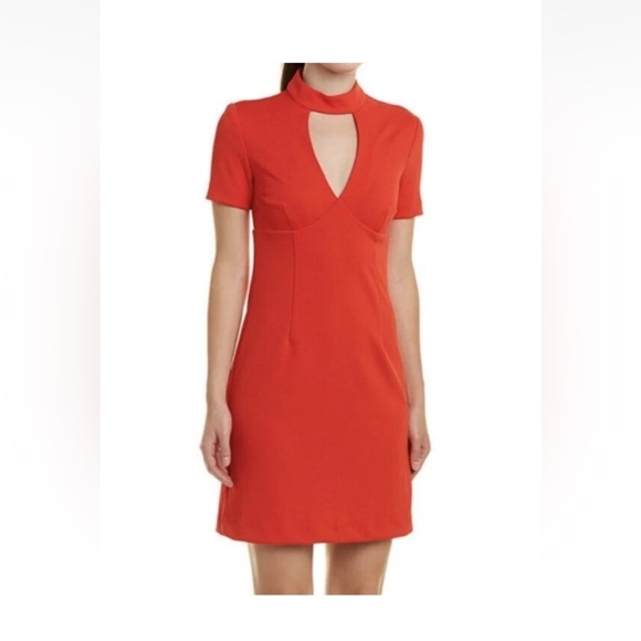 3 x $99 Trina Turk women’s tan v-neck shear dress size 4 nwt